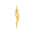 Produktbild: Amor Motivanhänger Damen Anhänger, 2,4 cm, Gold, italienisches Glückshorn, Kommt in Schmuck Geschenk Box, 2013624