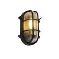 Produktbild: QAZQA - Industrie I Vintage I Industrie I Vintage I Außen Wand- und Außen Deckenleuchte I Deckenlampe I Lampe I Leuchte schwarz oval IP44 - Noutica I Außenbeleuchtung - Aluminium Oval - LED geeignet E