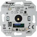 Produktbild: Kopp Universal Druckwechsel-Dimmer 8455 Sockel für LED 3-100 Watt, Glühlampen 10-250 W