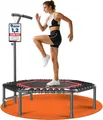 Produktbild: DH FitLife Fitnesstrampolin Pro, Ø 114 cm, stabile Festkonstruktion, leise, 150 kg Belastbarkeit