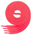 Produktbild: Di Ficchiano 1 Paar SCHNÜRSENKEL neonpink flach 7mm breit für Sneaker Sportschuhe Lederschuhe - flache Schuhbänder sehr reißfest - Shoe Laces Farbe: neonpink 120cm