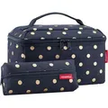 Produktbild: reisenthel beautycase metallic dots blue Set2 - Dunkelblau
