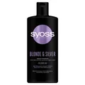 Produktbild: SYOSS Blond & Silber Shampoo neutralisiert Gelbtöne 440ml