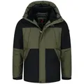 Produktbild: Höhenhorn Winterjacke Lawinenstar Herren Winter Jacke Gefüttert Atmungsaktiv für Männer Wasserabweisend grün|schwarz XXL