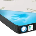 Produktbild: MKS.® Gel Topper 80x200 cm, H3 Matratzentopper mit 7 cm Gel-Memory-Schaum, KomfortKissen Matratzenauflage mit 3D-Luftstrom, Viskoelastische Matratzenauflagen mit abnehmbarem Bambusbezug