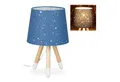 Produktbild: relaxdays Nachttischlampe Tischlampe Kinderzimmer Sterne, Blau