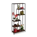 Produktbild: Regal Vintage Bücherregal Standregal mit 6 Ebenen 10 kg Schwarz Industrial Regal