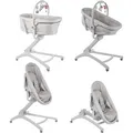 Produktbild: Chicco Baby Hug 4 In 1 4 Konfigurationen In Einem: Stubenwagen, Liegesessel, Hochstuhl, Erster Stuhl. Inkl. Elektronischem Spielbogen Und Sicherhei... - Grau