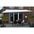 Produktbild: Vierecksonnensegel 300 X 400 Cm - Polyester - Farbe Weiß