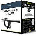 Produktbild: Starre Anhängerkupplung für ALFA ROMEO 166 Limousine 98-03 Typ 936 G.D.W. NEU