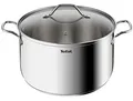 Produktbild: Tefal Intuition XL B8646404 Großer Edelstahl-Kochtopf 28 cm/8 L, Induktion, 5 Jahre Garantie, Premium 18/10 Edelstahl, Größe XL, stabile Griffe, Glasdeckel
