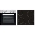 Produktbild: PKM Einbauherd-Set mit Glaskeramikkochfeld Backofen Herdset BIC7 GK-IX-2 56L