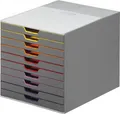 Produktbild: Durable Schubladenbox Varicolor, 10 Schübe, DIN C4, grau/anthrazit 185140
