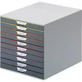 Produktbild: DURABLE VARICOLOR Schubladenbox Kunststoff Mehrfarbig 10 Schübe 28 x 35,6 x 29,2 cm DIN A4