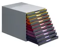 Produktbild: DURABLE 7610 VARICOLOR® 10 geschlossene Schubladen Schubladenbox - mehrfarbig