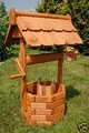 Produktbild: Zierbrunnen, Holzbrunnen, Gartenbrunnen, imprägniert massiv, Holz