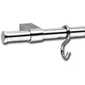 Produktbild: Grimme Relingrohr-Set, Länge 596 mm, Stahl Edelstahl Effekt, 1 Stück,08 1733 17.25