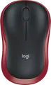 Produktbild: Maus Logitech Wireless Mouse M185 rot/schwarz