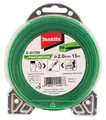 Produktbild: Makita E-01769 Mähfaden Four-Leaf 2,0 mm x 15 m, Trimmerfaden, Nylon, grün, geräuschreduziert, erhöhte Laufzeit, speziell für Akku-Rasentrimmer und Akku-Freischneider