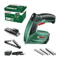 Produktbild: Bosch Akku Tacker PTK 3,6 LI Office Set mit Papierhefter und Broschürenhefter (Integrierter Akku, 3,6 Volt, Hefterset, 30 Schläge/min, in Metalldose)