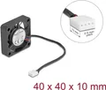 Produktbild: Delock Axiallüfter 12 V DC 40 x 40 10 mm schwarz (67293)