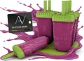 Produktbild: AVANA Wiederverwendbare Eisformen 6 Stück Eis am Stiel Formen Eiscreme Halter Wassereis Eislutscher für Kinder und Erwachsene BPA Frei - Grün