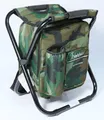 Produktbild: Rucksackhocker mit Kühltasche Sitzrucksack Campinghocker klappbar Camouflage
