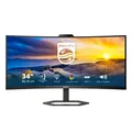 Produktbild: Philips 34E1C5600HE - 34 Zoll WQHD Curved Monitor, Webcam, höhenverstellbar (3440x1440, 100Hz, HDMI, DisplayPort, USB-C, USB Hub) schwarz