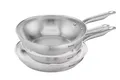 Produktbild: TEFAL VIRTUOSO Bratpfannen-Set 3-teilig Edelstahl Induktion unbeschichtet E49204