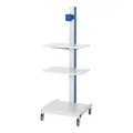 Produktbild: Rau Computer-Ständer mobil BxTxH 650x650x1750mm