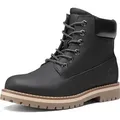 Produktbild: Bruno Marc Winterschuhe Herren Winterstiefel Jungs Warm Gefüttert Schneestiefel Kurzschaft Stiefeletten,Farbe:Schwarz,Größe:43 - Schwarz - 43