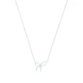 Produktbild: Amor Kette mit Anhänger 925 Sterling Silber Damen Halsschmuck, mit Zirkonia synth., 42+3 cm, Weiß, Schleife, Kommt in Schmuck Geschenk Box, 2039962