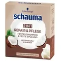 Produktbild: Schwarzkopf schauma Festes Shampoo & Spülung, Repair & Pflege mit Kokosöl, 60g