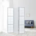 Produktbild: Raumteiler Trennwand Paravent Holz Massiv Sichtschutz Shoji Weiß Homestyle4u