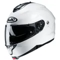 Produktbild: HJC C91N Motorrad Klapphelm mit Sonnenblende und Pinlockvorber. PEARL WHITE M