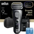 Produktbild: Braun Series 9 Pro+ 9667CC, Folienschaber, Silber, Edelstahl, Tasten, LED, Wechselstrom/Batterie