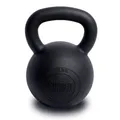 Produktbild: SUPRFIT - Econ Professional Kettlebell 28Kg - Pulverbeschichtete Kugelhantel aus massivem Gusseisen für Fitness, Crossfit & Krafttraining - Schwarze Kettlebells Hantel für Homegym und Fitnessstudios