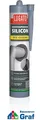 Produktbild: LUGATO Hochtemperatur-Silikon WIE GUMMI, ofenschwarz, 310ml /#82000228