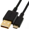 Produktbild: Amazon Basics USB-A auf Micro USB 2.0 Kabel, 480 Mbit/s Übertragungsgeschwindigkeit, mit vergoldeten Steckern, 0.9 m, Schwarz