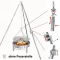 Produktbild: Schneider Grill - Schneider Edelstahl Dreibeingrill Schwenkgrill Rost Ø 50 Cm Ohne Feuerstelle