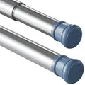 Produktbild: 1Stück Vorhangstange Ohne Bohren Spannstange Teleskopstange Vorhang für Badezimmer, Fenster, Kleiderschrank 83-160CM Silber(Durchmesser 25mm)