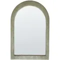 Produktbild: Beliani Wandspiegel, Grün, Textil, Oval, 60x90x3 cm, Spiegel, Wandspiegel