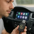Produktbild: Kabelloser USB Auto Adapter für Android und iOS mit CarPlay u. Bluetooth 5.0