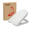 Produktbild: WOLTU Toilettendeckel WC Deckel Sitz Absenkautomatik, Kunststoff, Fast Fix/Schnellbefestigung, Softclose Scharnier D-Form