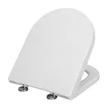 Produktbild: WC Sitz mit Absenkautomatik Toilettendeckel klobrille Weiß Toilettensitz #2209