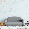 Produktbild: vidaXL Kindersofa Hellgrau 70x45x30 cm Stoff
