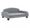 Produktbild: vidaXL Kindersofa, Kinder Schlafsofa Hellgrau 70x45x30 cm Stoff