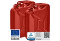 Produktbild: BW Benzinkanister Metall Kraftstoffkanister 2x 20 Liter - Rot - RAL 3000 (nach NATO Standard, Made in Europe), TÜV-geprüft und UN-Zulassung