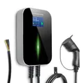 Produktbild: Wallbox 3.7 kW Typ 2 6 Meter IP66 für Hybrid- und Elektroautos Schwarz