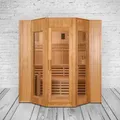 Produktbild: Finnische Sauna Alaska II aus Hemmlockholz 175x200x200 cm für 4 Personen 380V